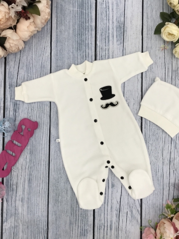 251-И. Комбинезон с шапкой,100% хлопок интерлок