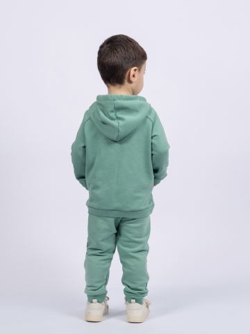 311-Х. Свитшот с капюшоном + Штаны, хлопок 65%, 35% ПЭ, 3-х нитка ( без начеса) хаки 122,128,134,140