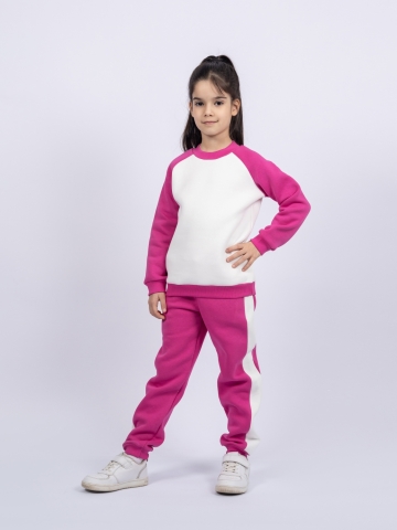 314-М. Свитшот + Штаны, малина, хлопок 65%, 35% ПЭ, 3-х нитка (начес) 98,104,110,116